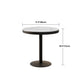 Metalen moderne ronde eettafel Gesinterde stenen tafel voor eetkamer en keuken