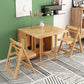 Mid-Century Table Solid Wood Folding Dining Site Table,51.2"L x 35.4"W x 29.5"H Clearhalo 'Dining Tables & Seating' 'Dining Tables' 'dining_table' 'furn' 'furn_dining_table' 'Furniture' 'Kitchen & Dining Furniture' 5648520