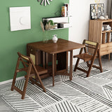 Mid-Century Table Solid Wood Folding Dining Site Table,51.2"L x 35.4"W x 29.5"H Clearhalo 'Dining Tables & Seating' 'Dining Tables' 'dining_table' 'furn' 'furn_dining_table' 'Furniture' 'Kitchen & Dining Furniture' 5648526