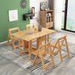 Mid-Century Table Solid Wood Folding Dining Site Table,51.2"L x 35.4"W x 29.5"H Clearhalo 'Dining Tables & Seating' 'Dining Tables' 'dining_table' 'furn' 'furn_dining_table' 'Furniture' 'Kitchen & Dining Furniture' 5648528