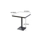Sintered Stone Dining Table Industrial Square Dining Table with Metal Base Clearhalo 'Dining Tables & Seating' 'Dining Tables' 'dining_table' 'furn' 'furn_dining_table' 'Furniture' 'Kitchen & Dining Furniture' 5648602