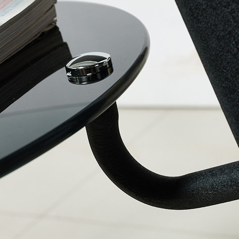 Stile semplicità Mobili rotondi in vetro tavolo da pranzo con base di treppiedi