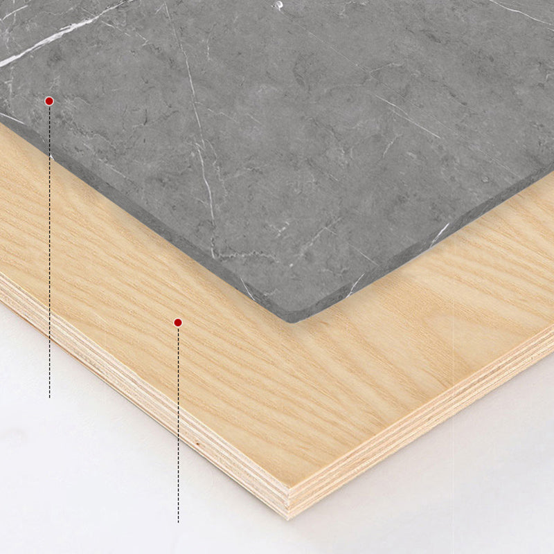 59 "H Moderner gesinterter Steintisch faltbarer Rechtecktisch mit Trestle Basis