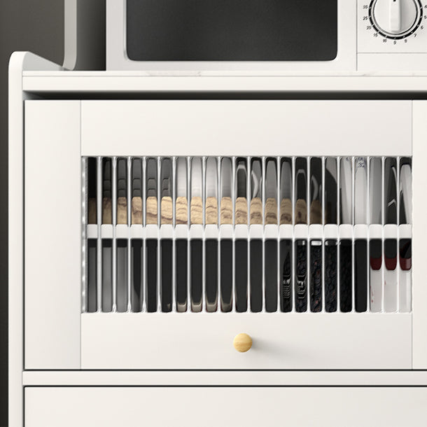 Sideboard moderna della porta in pietra 39,5 "L buffet soggiorno 2 server dei cassetti