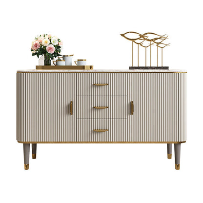 Luxury Style Sideboard 32-inch Height Stone Top Cupboard for Kitchen 59"L x 16"W x 31"H Clearhalo 'buffet_sideboard' 'Buffets & Sideboards' 'furn' 'furn_buffet_sideboard' 'Furniture' 'Kitchen & Dining Furniture' 5648784