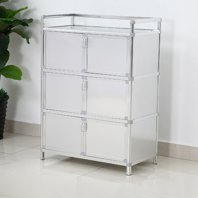 Strumento da pranzo in vetro temprato in stile moderno per soggiorno per soggiorno