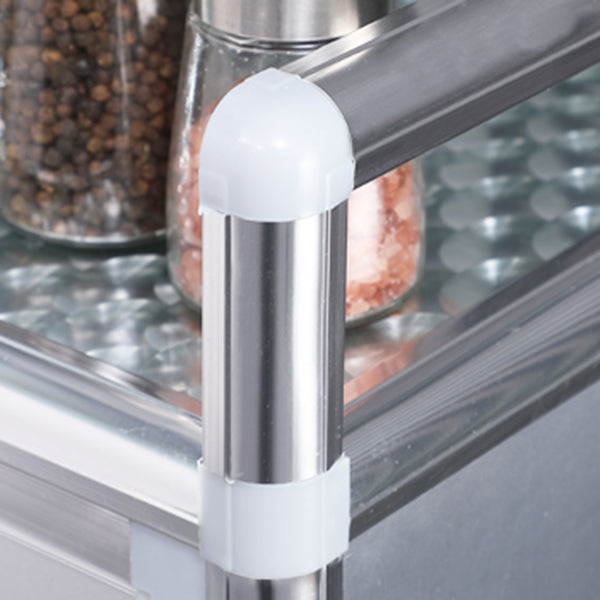 Strumento da pranzo in vetro temprato in stile moderno per soggiorno per soggiorno