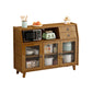 Moderner Bambus 37,4 "H Sideboard Buffet Esszimmer Buffet Server in Brown