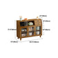 Moderner Bambus 37,4 "H Sideboard Buffet Esszimmer Buffet Server in Brown