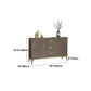 Glam Wood 42.5 "H Server a buffet marrone buffet per buffet con cassetti e archiviazione