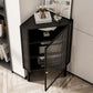 Living Room Metal Buffet Stand 39.5 "H moderno mobile vetro Server buffet