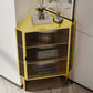 Living Room Metal Buffet Stand 39.5 "H moderno mobile vetro Server buffet
