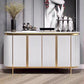 Stone in stile glam 35,4 "H Server buffet per sala da pranzo a buffet.