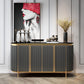 Stone in stile glam 35,4 "H Server buffet per sala da pranzo a buffet.