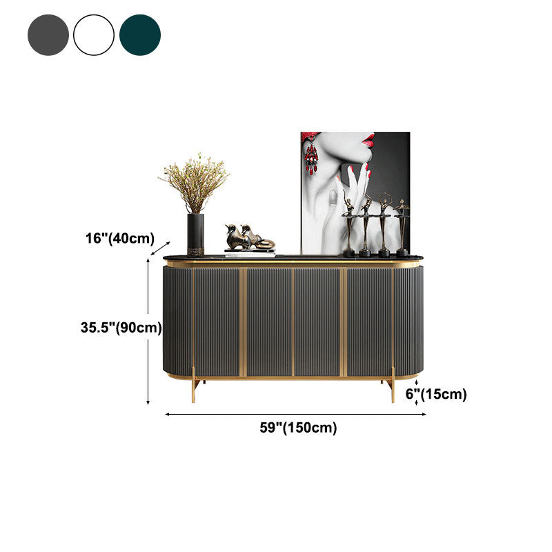 Stone in stile glam 35,4 "H Server buffet per sala da pranzo a buffet.