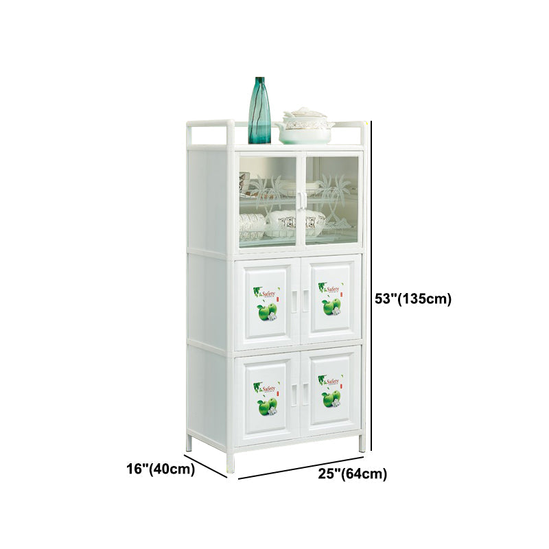 Server in metallo in metallo in metallo in metallo di vetro per sala da pranzo