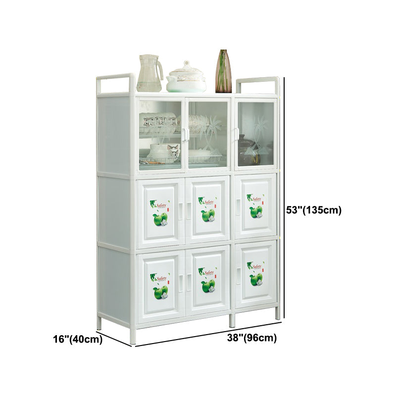 Server in metallo in metallo in metallo in metallo di vetro per sala da pranzo