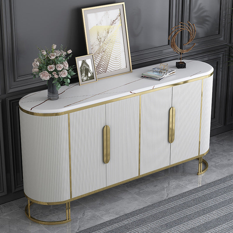 Glam Stone Stone Bodeboard buffet 33.4 "H Sala da pranzo a 4 porte Server