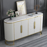 Glam Stone Stone Bodeboard buffet 33.4 "H Sala da pranzo a 4 porte Server