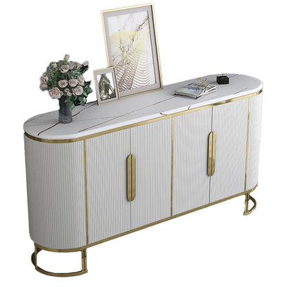 Glam Stone Stone Bodeboard buffet 33.4 "H Sala da pranzo a 4 porte Server