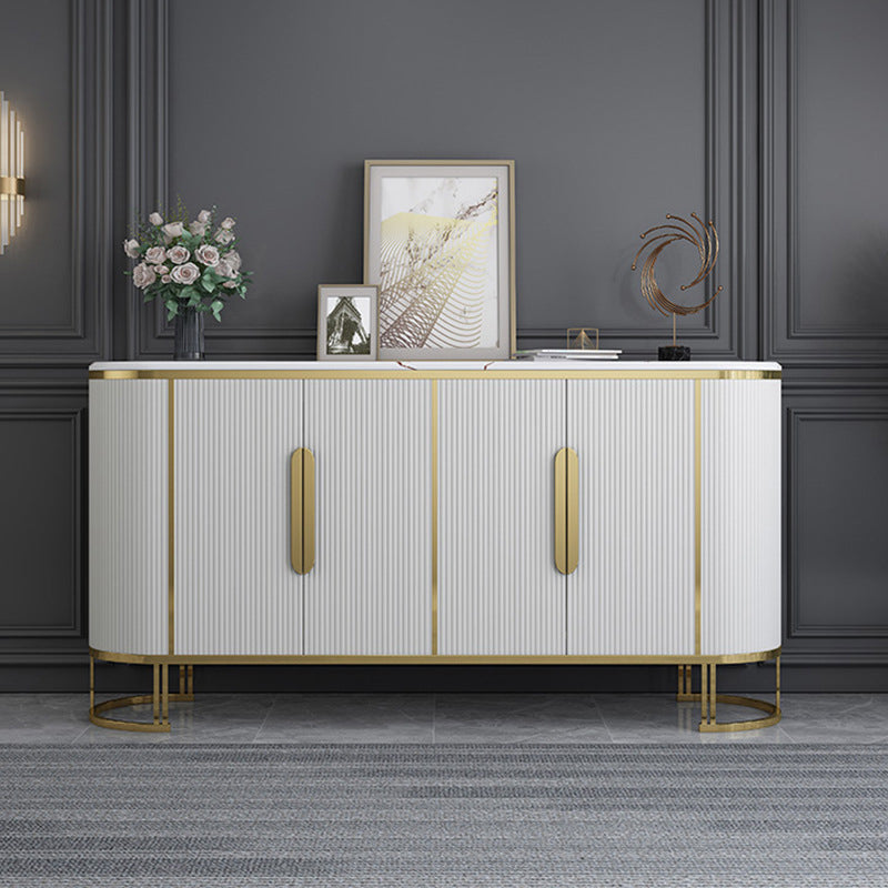 Glam Stone Stone Bodeboard buffet 33.4 "H Sala da pranzo a 4 porte Server