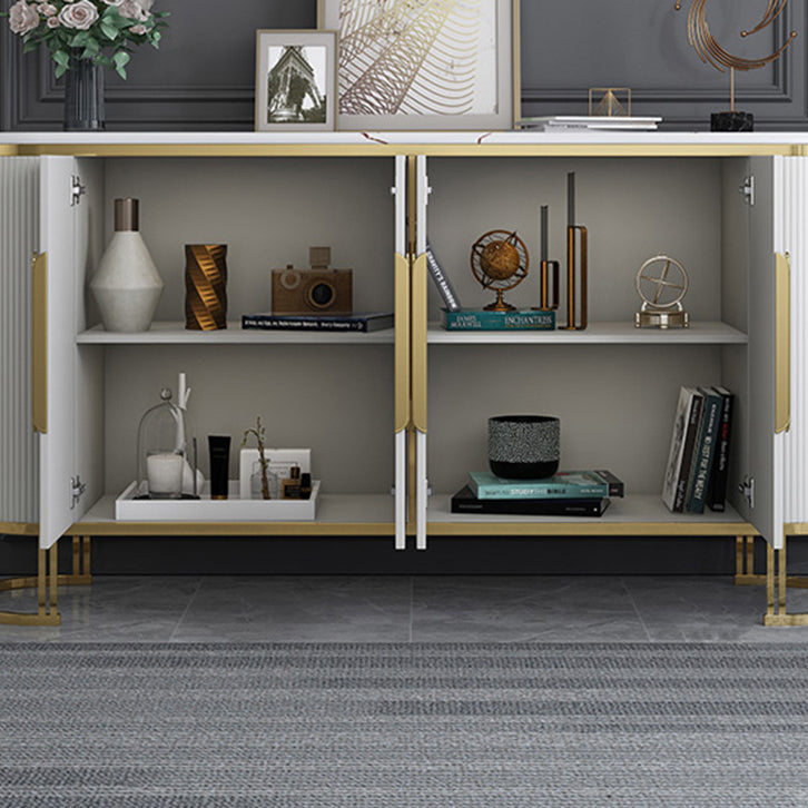 Glam Stone Stone Bodeboard buffet 33.4 "H Sala da pranzo a 4 porte Server