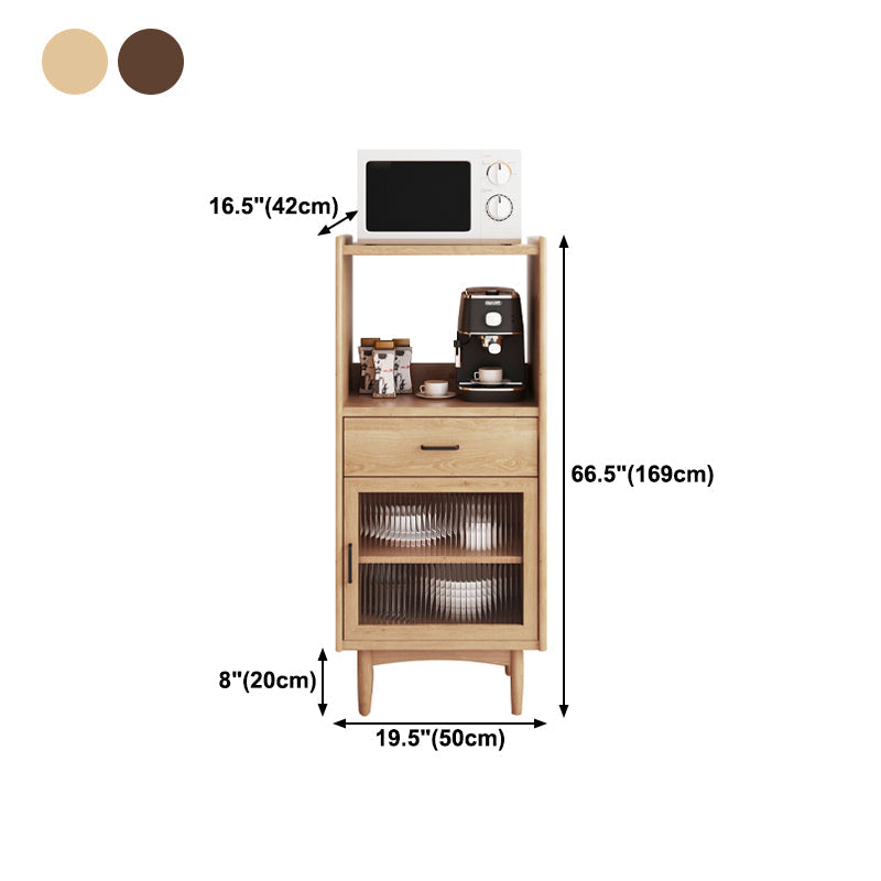 1 Drawer 1 Door Cupboard 68" Height Kitchen Sideboard for Dining Room Clearhalo 'buffet_sideboard' 'Buffets & Sideboards' 'furn' 'furn_buffet_sideboard' 'Furniture' 'Kitchen & Dining Furniture' 5649020