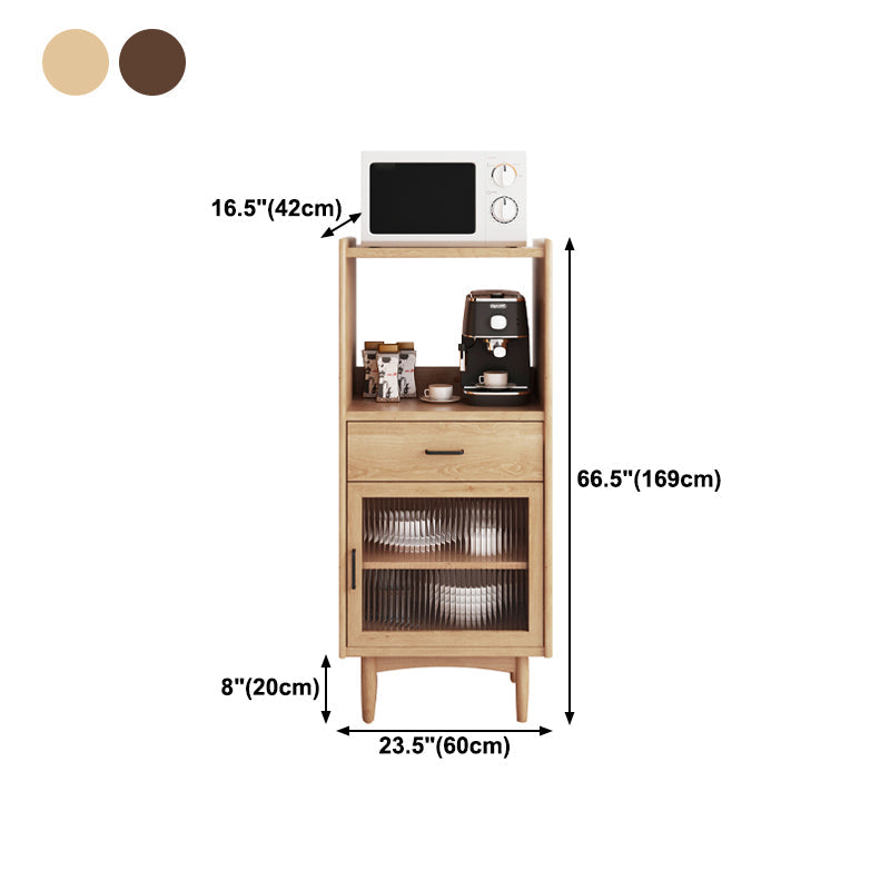 1 Drawer 1 Door Cupboard 68" Height Kitchen Sideboard for Dining Room Clearhalo 'buffet_sideboard' 'Buffets & Sideboards' 'furn' 'furn_buffet_sideboard' 'Furniture' 'Kitchen & Dining Furniture' 5649021