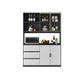 Cassetti cabinet server buffet glam in legno con archiviazione per soggiorno