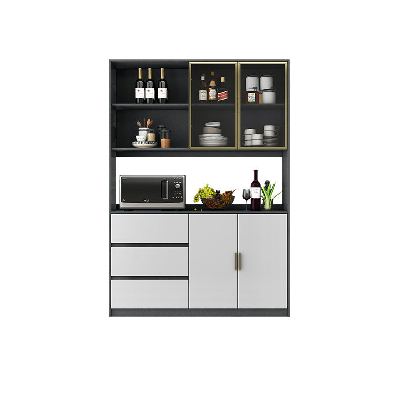 Cassetti cabinet server buffet glam in legno con archiviazione per soggiorno