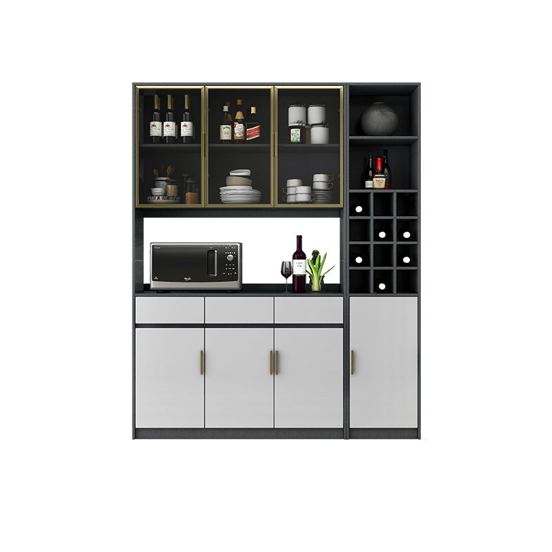 Cassetti cabinet server buffet glam in legno con archiviazione per soggiorno