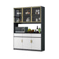 Cassetti cabinet server buffet glam in legno con archiviazione per soggiorno