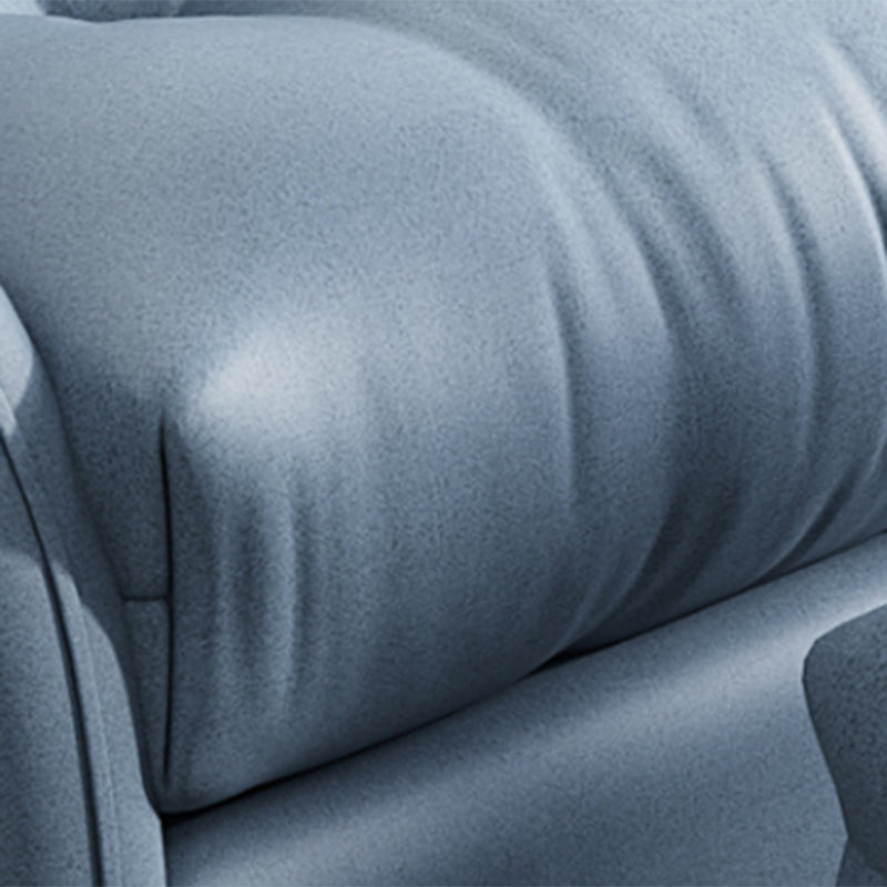 Contemporary Bonded Leather Tufted Cushions with Ottoman Lounge Accent Chair Clearhalo 'Accent Chairs' 'accent_chairs' 'Chairs & Seating' 'furn' 'furn_accent_chairs' 'Furniture' 'Living Room Furniture' 5649584