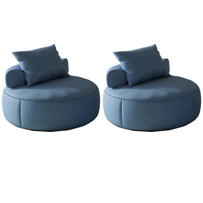 Mid-Century Modern Armless Accent Chair Fixed Back Accent Room Chair for Bedroom