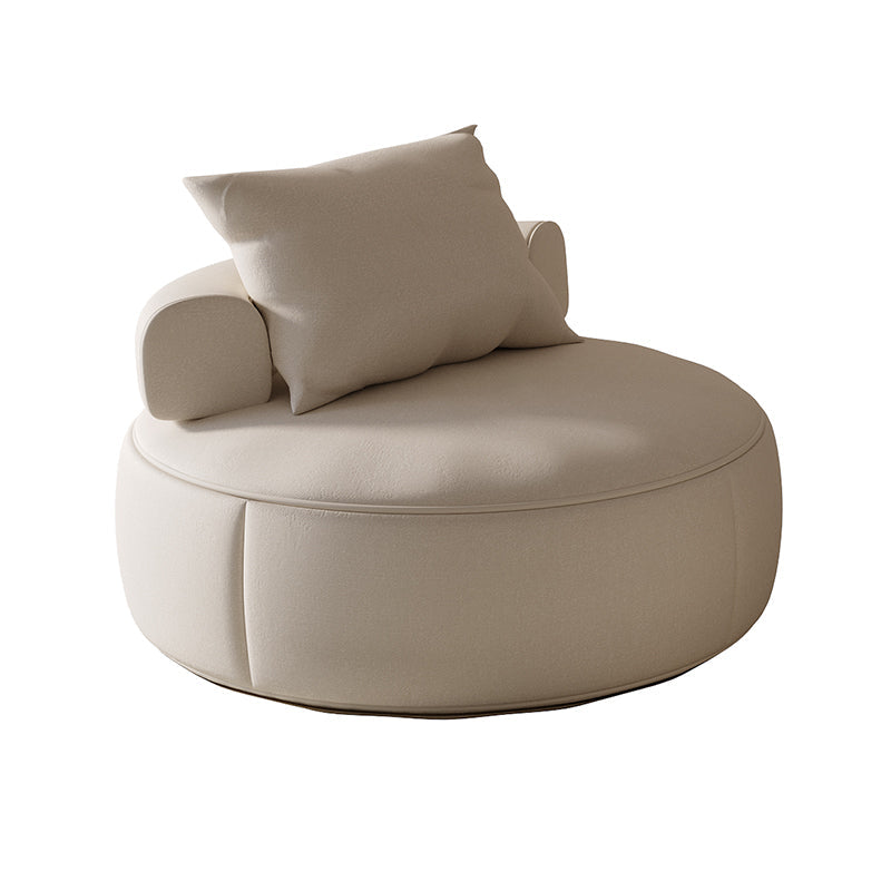 Mid-Century Modern Armless Accent Chair Fixed Back Accent Room Chair for Bedroom