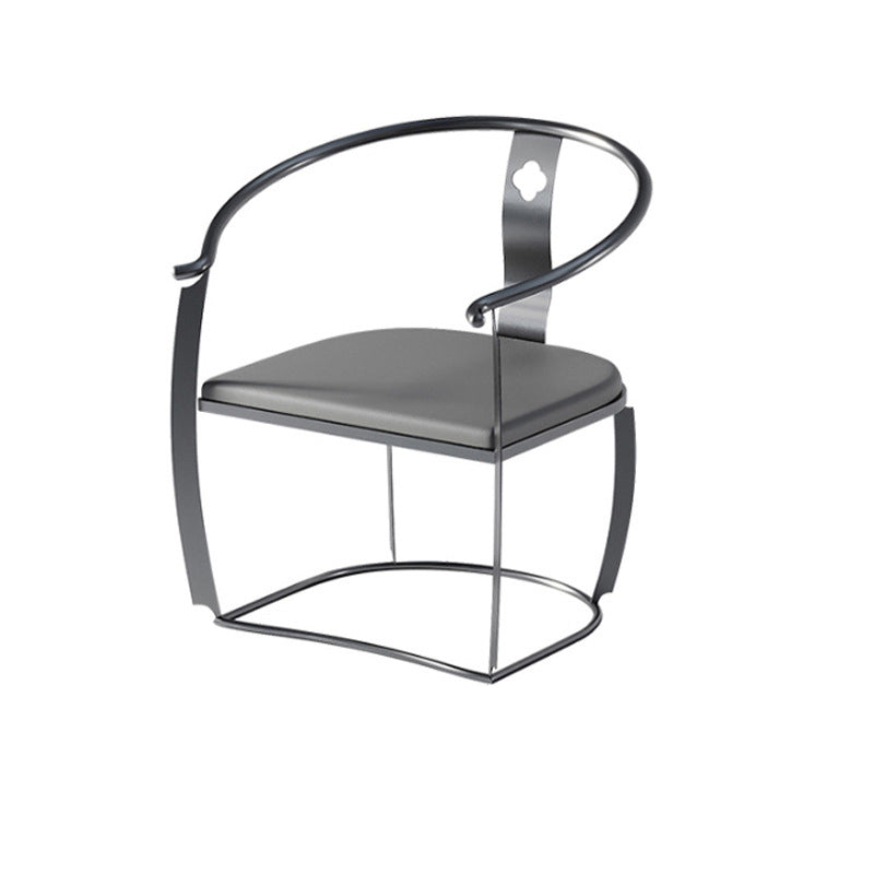 Glam Style Single Sofa Chair Black/Gold Color Arm Chair for Living Room 25.6"L x 25.6"W x 29.5"H Black 1 Piece Clearhalo 'Accent Chairs' 'accent_chairs' 'Chairs & Seating' 'furn' 'furn_accent_chairs' 'Furniture' 'Living Room Furniture' 5649644