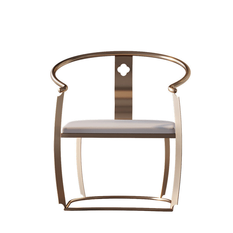 Glam Style Single Sofa Chair Black/Gold Color Arm Chair for Living Room 25.6"L x 25.6"W x 29.5"H Gold 1 Piece Clearhalo 'Accent Chairs' 'accent_chairs' 'Chairs & Seating' 'furn' 'furn_accent_chairs' 'Furniture' 'Living Room Furniture' 5649659