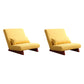 Mid-century Modern 27.95" Wide Pillow Back Armless Convertible Chair Yellow 2 Piece Set Clearhalo 'Accent Chairs' 'accent_chairs' 'Chairs & Seating' 'furn' 'furn_accent_chairs' 'Furniture' 'Living Room Furniture' 5649667