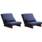 Mid-century Modern 27.95" Wide Pillow Back Armless Convertible Chair Blue 2 Piece Set Clearhalo 'Accent Chairs' 'accent_chairs' 'Chairs & Seating' 'furn' 'furn_accent_chairs' 'Furniture' 'Living Room Furniture' 5649669