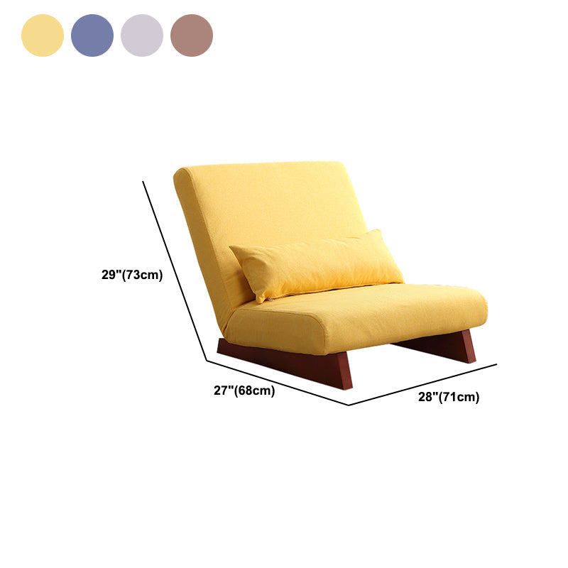 Mid-century Modern 27.95" Wide Pillow Back Armless Convertible Chair Clearhalo 'Accent Chairs' 'accent_chairs' 'Chairs & Seating' 'furn' 'furn_accent_chairs' 'Furniture' 'Living Room Furniture' 5649681