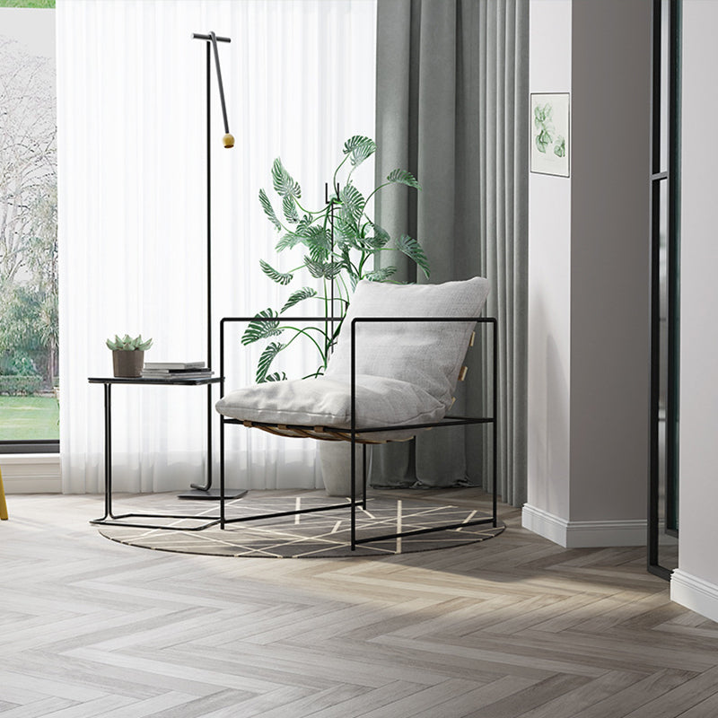 26.77" Wide Contemporary Style Single Sofa Chair Metal Round Arm Chair Clearhalo 'Accent Chairs' 'accent_chairs' 'Chairs & Seating' 'furn' 'furn_accent_chairs' 'Furniture' 'Living Room Furniture' 5649687