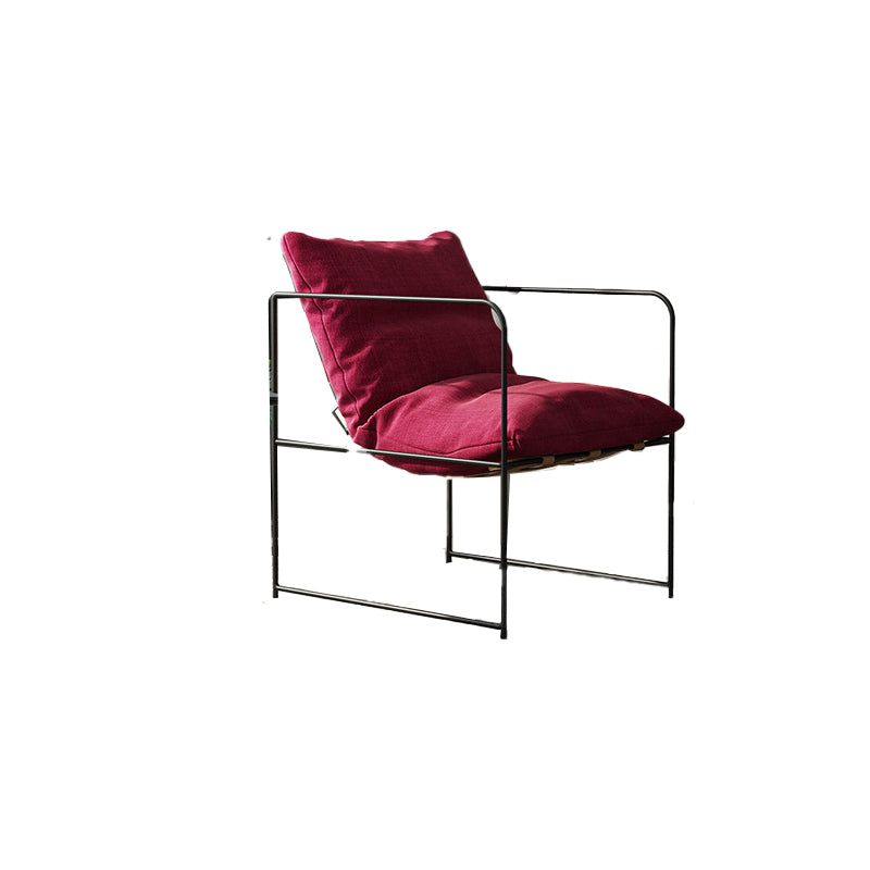 26.77" Wide Contemporary Style Single Sofa Chair Metal Round Arm Chair Clearhalo 'Accent Chairs' 'accent_chairs' 'Chairs & Seating' 'furn' 'furn_accent_chairs' 'Furniture' 'Living Room Furniture' 5649694