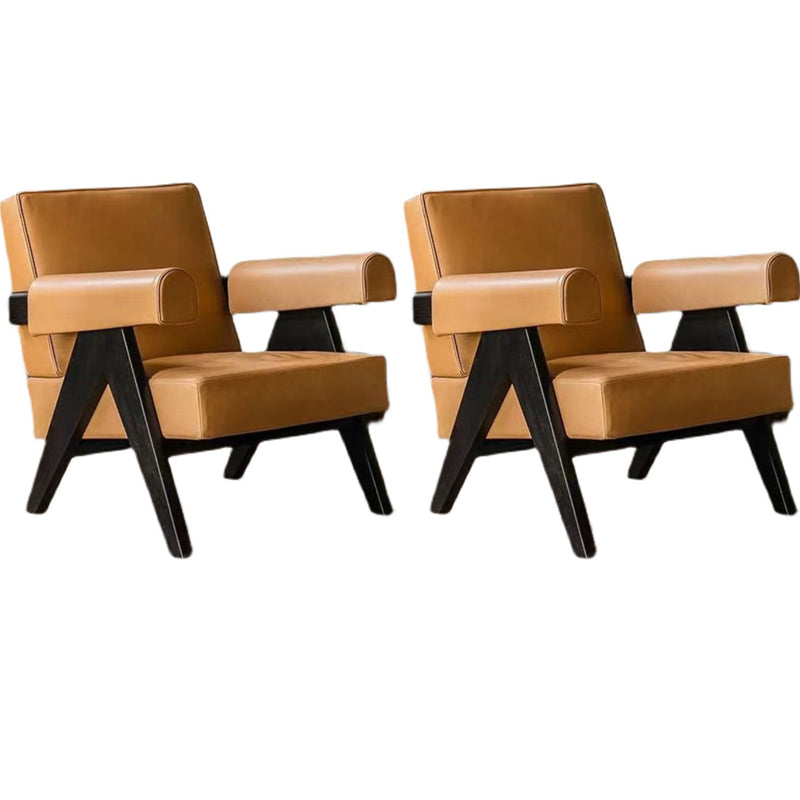 31.50" Wide Contemporary Style Single Sofa Round Arms Fixed Back Armchair