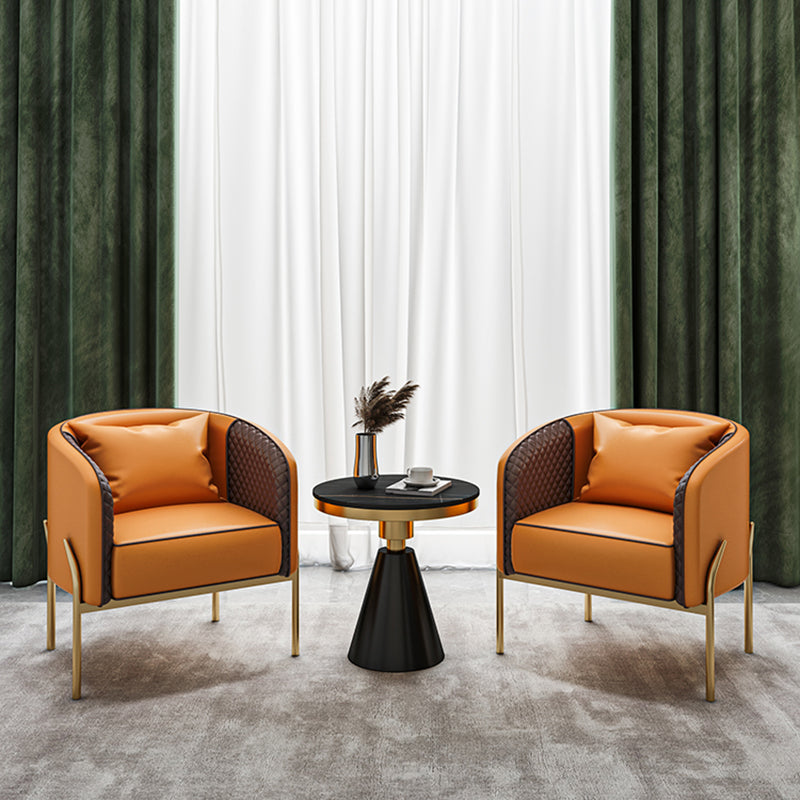 Contemporary Style Single Sofa Chair Pillow Back Arm Chair for Living Room Clearhalo 'Accent Chairs' 'accent_chairs' 'Chairs & Seating' 'furn' 'furn_accent_chairs' 'Furniture' 'Living Room Furniture' 5649718