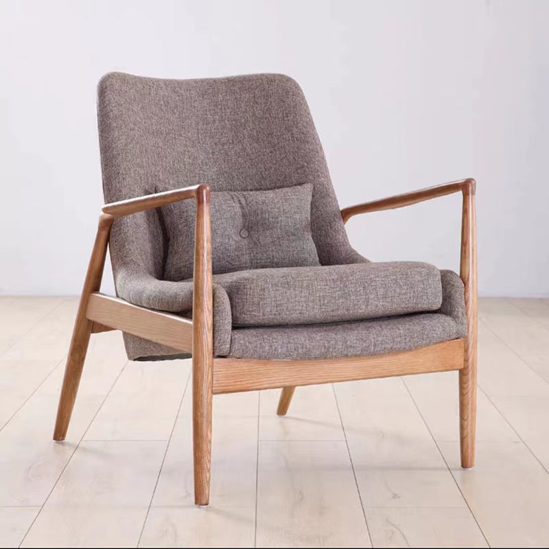 STYLE nordique 28,74 "largeur d'oreiller de large Sponge Wood Frame Arm Chaise