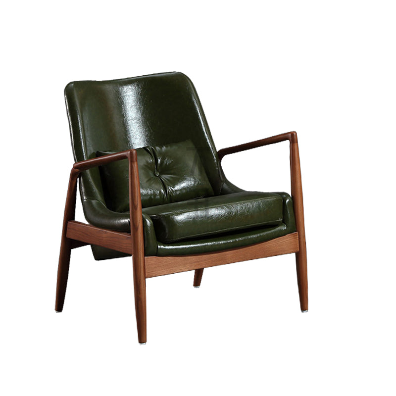 STYLE nordique 28,74 "largeur d'oreiller de large Sponge Wood Frame Arm Chaise