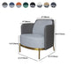 Glam Basic Four Leg Arm Chair Leather Accent Armchair for Bedroom