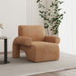 35.43" Wide Contemporary Style Single Sofa Chair Fixed Back Fabric Arm Chair