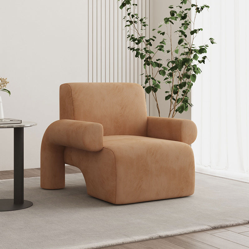 35.43" Wide Contemporary Style Single Sofa Chair Fixed Back Fabric Arm Chair