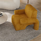 35.43" Wide Contemporary Style Single Sofa Chair Fixed Back Fabric Arm Chair